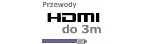 Przewody HDMI o długości do 3m